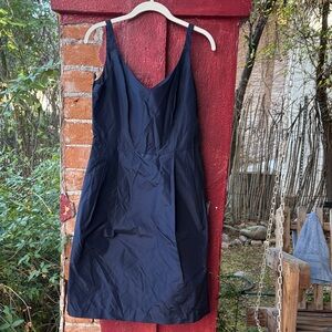 Ann Taylor Navy Sleeveless Midi Dress
